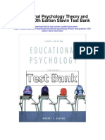 Educational Psychology Theory and Practice 10th Edition Slavin Test Bank