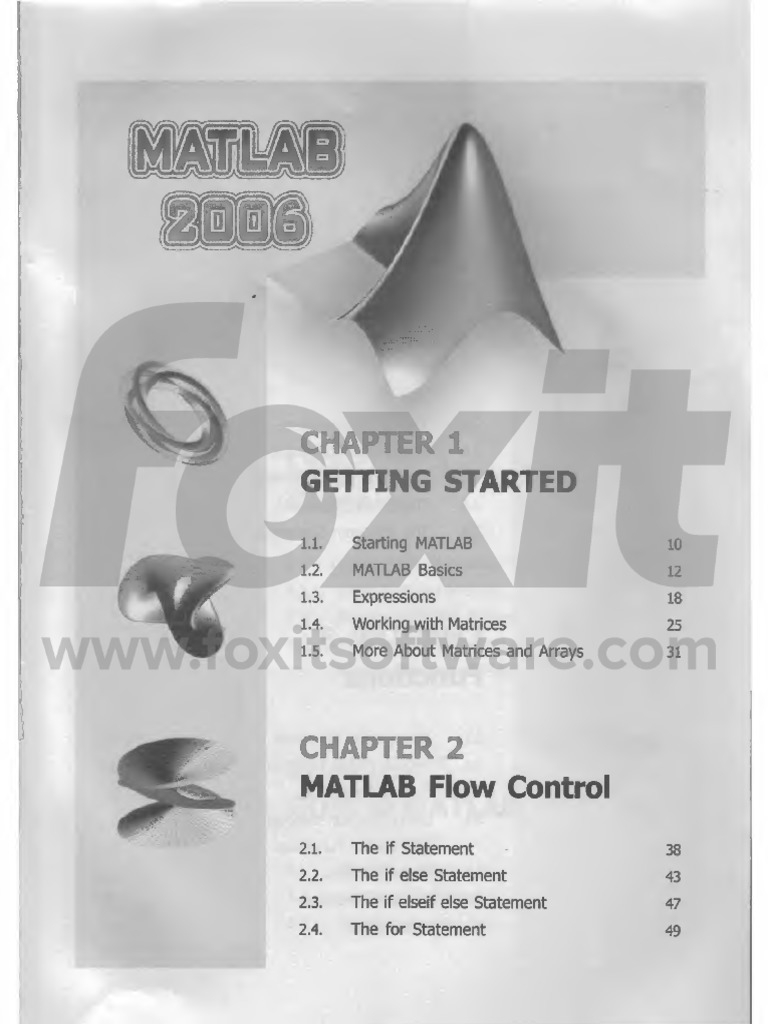 MatLAB 2006 | PDF