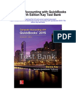 Computer Accounting With Quickbooks 2015 17th Edition Kay Test Bank