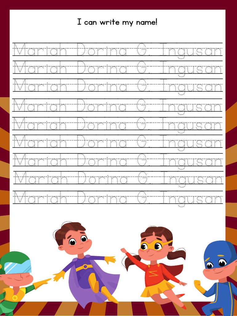 Kids Practice Writing Their Names | PDF | Language Arts & Discipline | Art