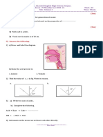 8th Science I IV Monthly Test QP 2020 - 21