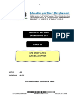 Life Orientation GR 11 Paper