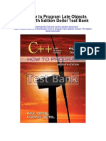 C How To Program Late Objects Version 7th Edition Deitel Test Bank