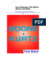 Contemporary Business 15th Edition Boone Test Bank