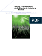 Calculus Early Transcendental Functions 4th Edition Smith Solutions Manual