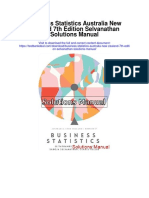 Business Statistics Australia New Zealand 7th Edition Selvanathan Solutions Manual