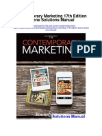 Contemporary Marketing 17th Edition Boone Solutions Manual