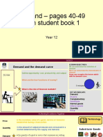 1) Movements and Shifts of The Demand Curve