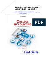 College Accounting A Career Approach 12th Edition Scott Test Bank