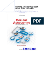 College Accounting a Career Approach 12th Edition Scott Test Bank