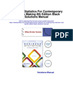 Business Statistics For Contemporary Decision Making 8th Edition Black Solutions Manual