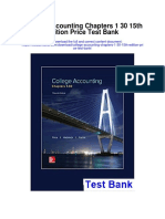 College Accounting Chapters 1-30-15th Edition Price Test Bank