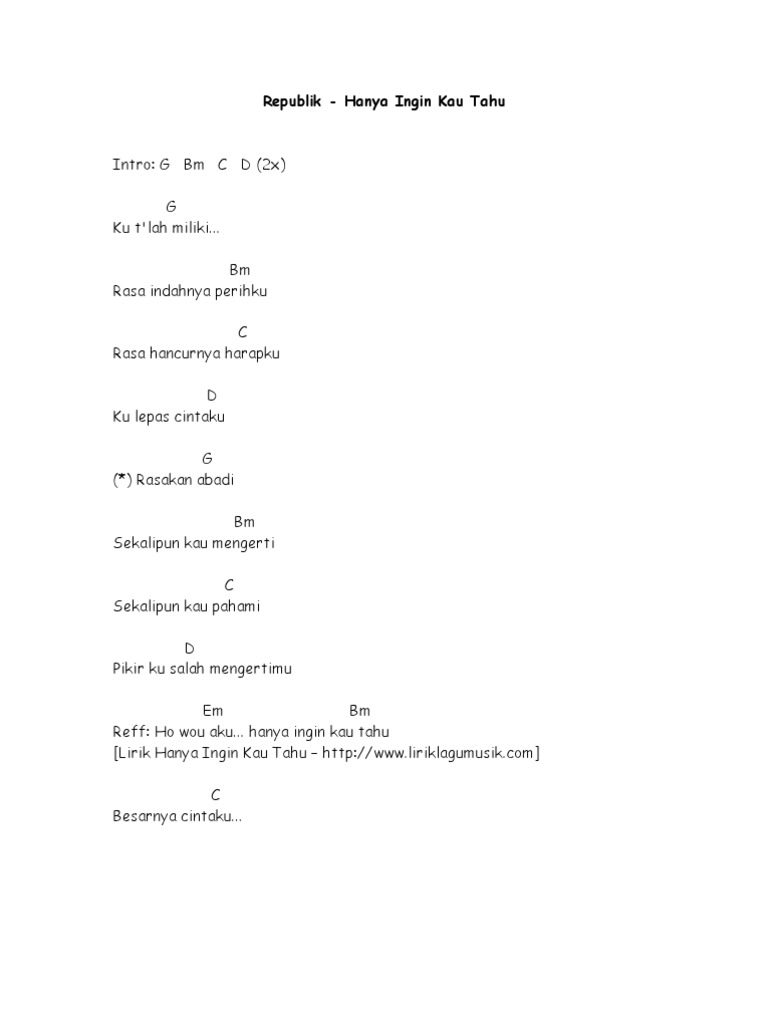Republik Hanya Ingin Kau Tahu Pdf