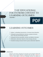 Shift of Educational Focus From Content To Learning