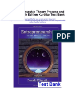 Entrepreneurship Theory Process and Practice 9th Edition Kuratko Test Bank