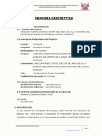 Memoria Descritiva Del Puente en Lucanas