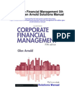 Corporate Financial Management 5th Edition Glen Arnold Solutions Manual