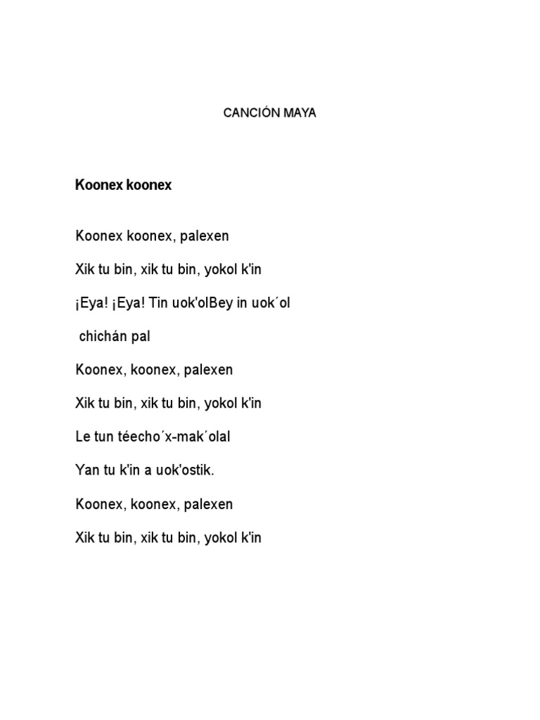 Canción Maya | PDF