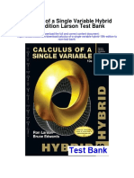 Calculus of A Single Variable Hybrid 10th Edition Larson Test Bank