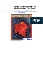 Calculus Single and Multivariable 6th Edition Hughes Hallett Test Bank