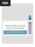 The New Strategic Plan and Strategic Review Process