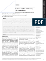 Basic Principles of Ultrasound and The Use of Lung Ultrasound in The COVID 19 Pandemic