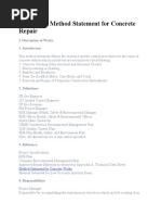 Structured Method Statement For Concrete Repair - 3