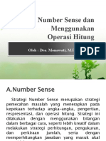 13. Number sense dan Menggunakan operasi hitung
