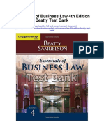 Essentials of Business Law 4th Edition Beatty Test Bank