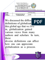 Task 1 Introduction To Globalization