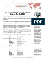 Press Release Central Banker Report Cards
