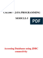 6 JAVA MODULE5 Accessing Database