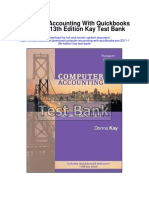 Computer Accounting With Quickbooks Pro 2011 13th Edition Kay Test Bank