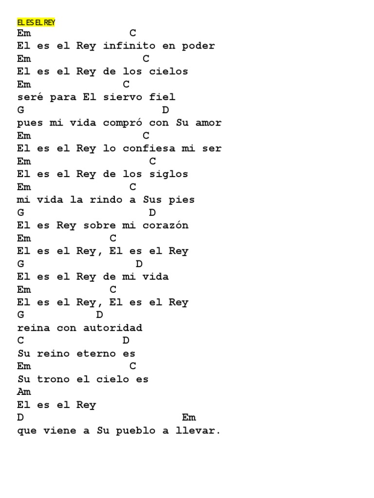 El Es El Rey | PDF