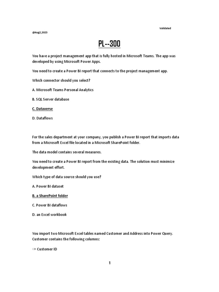 Pl 300 half pdf databases table database 