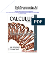 Calculus Early Transcendentals 3rd Edition Rogawski Solutions Manual