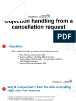 Objection Handling From A Cancellation Request