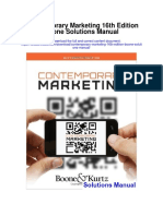 Contemporary Marketing 16th Edition Boone Solutions Manual