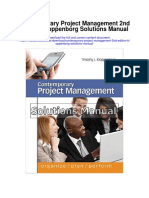 Contemporary Project Management 2nd Edition Kloppenborg Solutions Manual
