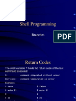 Shell Programming: Branches