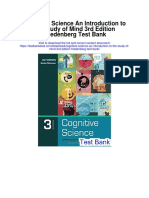 Cognitive Science An Introduction To The Study of Mind 3rd Edition Friedenberg Test Bank