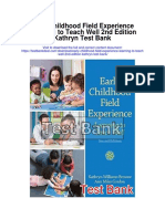 Early Childhood Field Experience Learning To Teach Well 2nd Edition Kathryn Test Bank