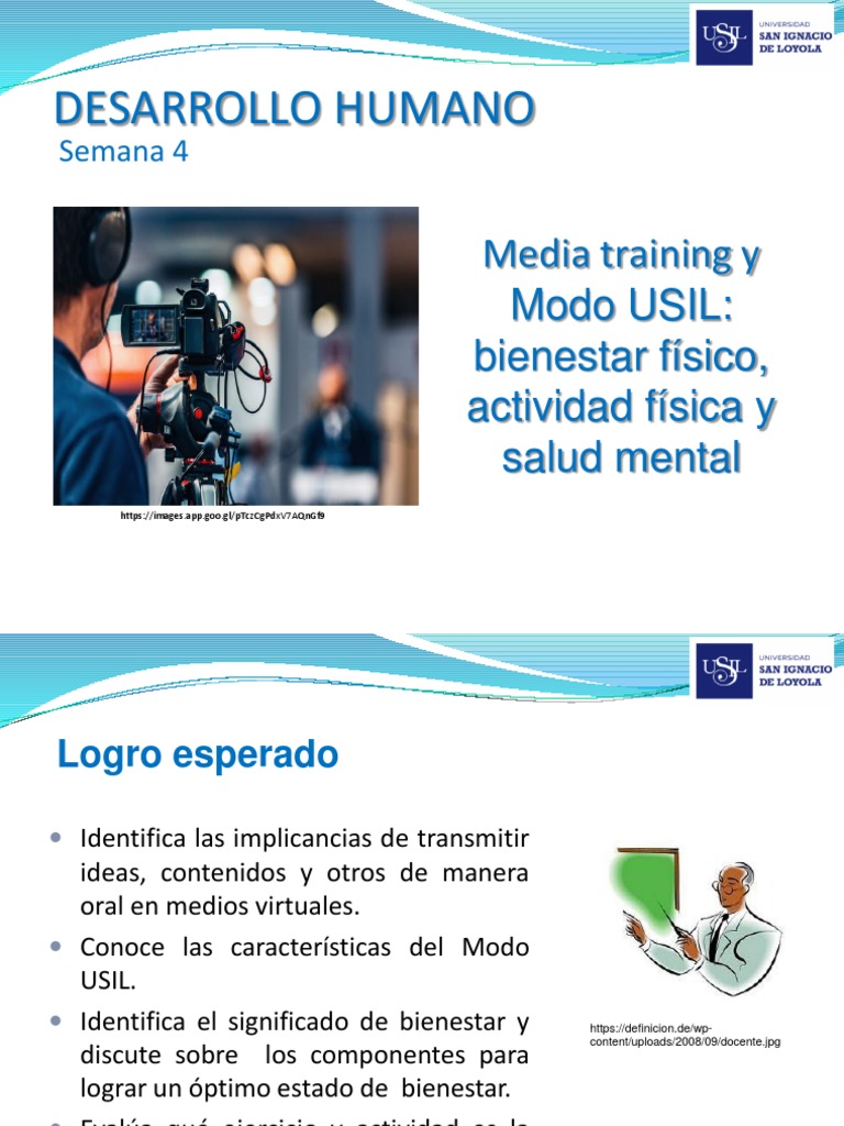 Semana 4 Media Training Y Modo Usil Pdf Bienestar