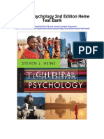 Cultural Psychology 2nd Edition Heine Test Bank