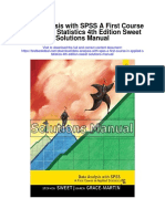 Data Analysis With Spss A First Course in Applied Statistics 4th Edition Sweet Solutions Manual