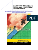 Data Analysis With Spss a First Course in Applied Statistics 4th Edition Sweet Solutions Manual