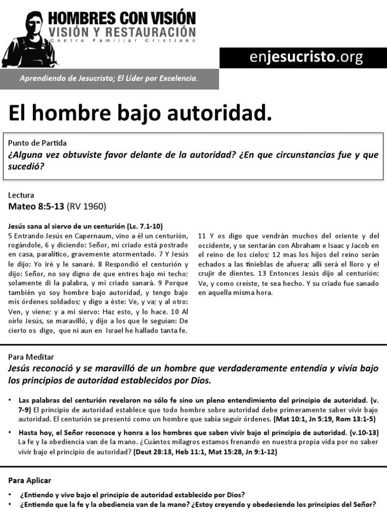 Mateo 8 5 13 Meaning