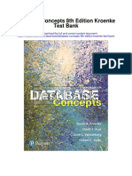 Database Concepts 8th Edition Kroenke Test Bank