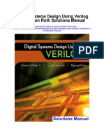 Digital Systems Design Using Verilog 1st Edition Roth Solutions Manual