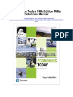 Economics Today 19th Edition Miller Solutions Manual